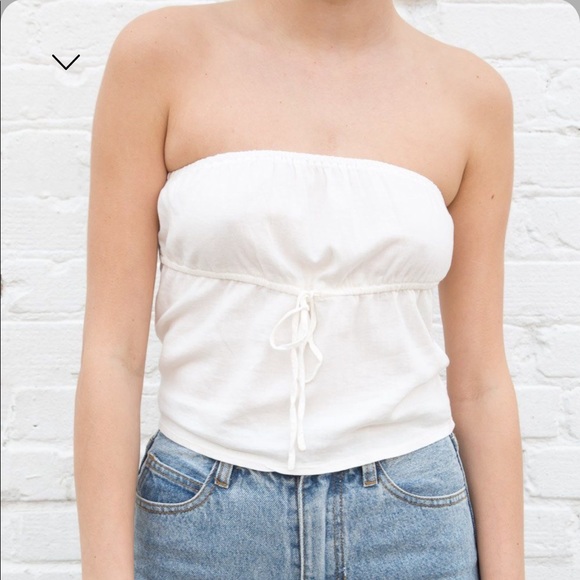 white tube top brandy melville